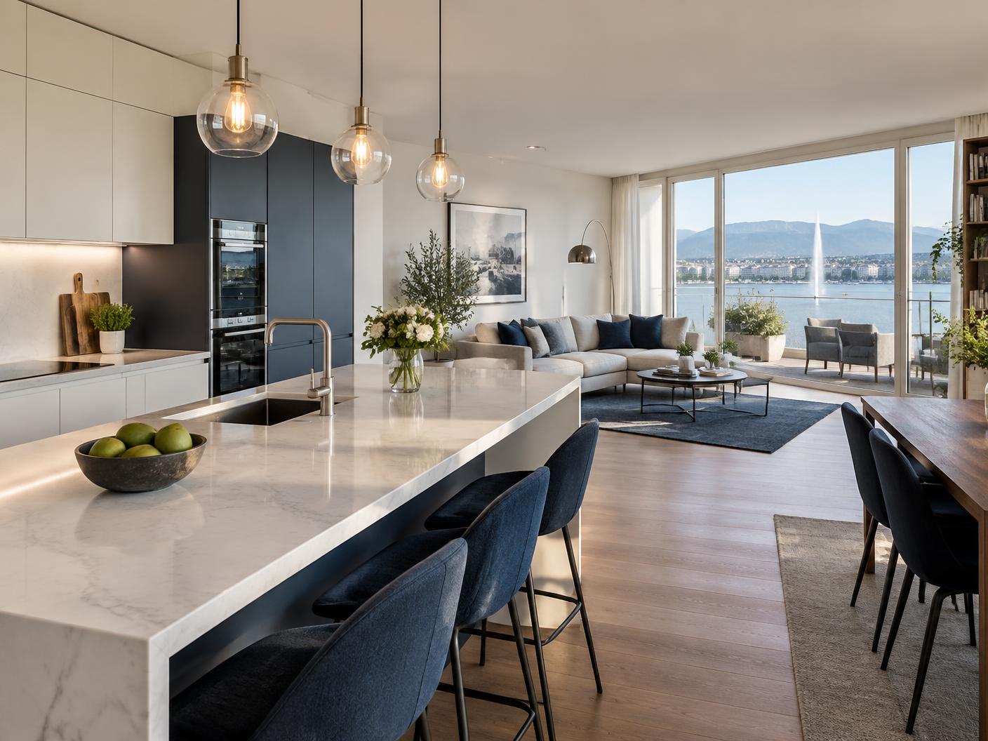 Entretien soigné d'un appartement contemporain à Genève
